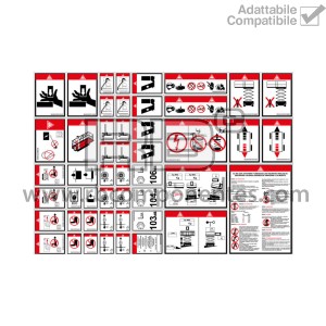 KIT ADESIVO DI SICUREZZA COMPLETO PER FORBICI IN PORTOGHESE