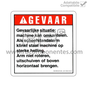 ADESIVO COMPATIBILE REF GE-33952 BGE-33952DU