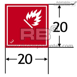 ADH PELIGRO-CLASE 3 LIQUIDOS INFLAMABLES 200X200M