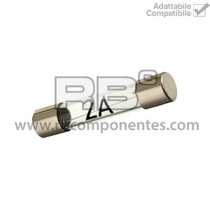 FUSIBILE DI VETRO DI 2 AMP 32MM