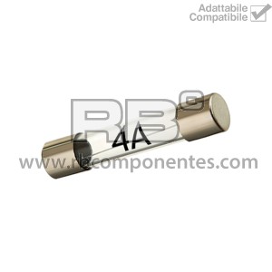 FUSIBILE DI VETRO DI 4 AMP 32MM
