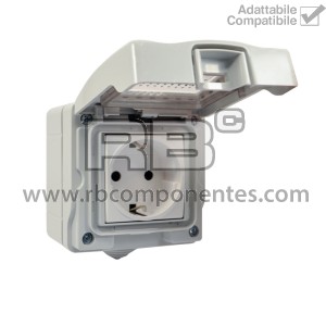 ENCHUFE ESTANCO HEMBRA PARA PARED O CUADRO