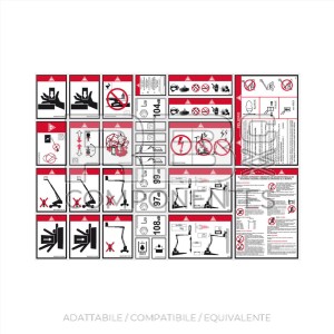 KIT ADH. PELIGRO ARTICUL. Y TELESCOPIC. PORTUGUES