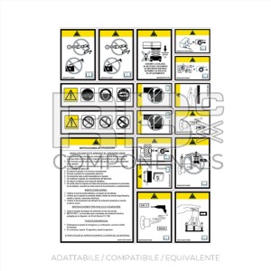 KIT DI ADESIVI AVVERTENZA PER SCISSORS