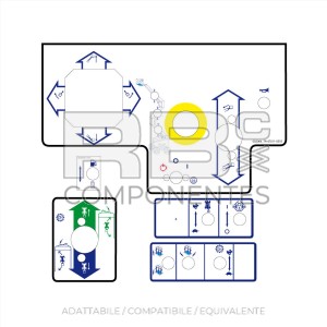 JUEGO ADH. FUNC. SUP-ADAP/COMPATIBLE TER TA 50 RT