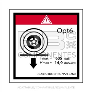 ADESIVO CARICO SU RUOTA PER OPT 6