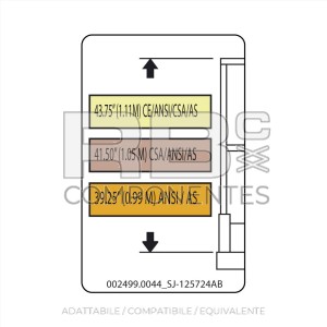 ADESIVO COMPATIBILE REF  REF. SJ 125724AB