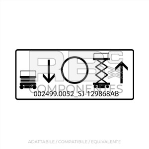 ADESIVO COMPATIBILE REF  REF. SJ 129868AB