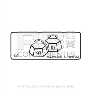 ADESIVO COMPATIBILE REF  REF. SJ 130639AB