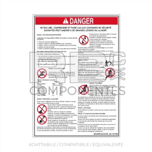 ADESIVO COMPATIBILE REF GE 32700FR
