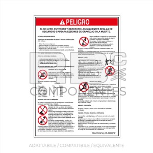 ADESIVO COMPATIBILE REF GE 32700 SP