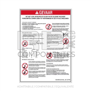 ADESIVO COMPATIBILE REF GE 32700 NL