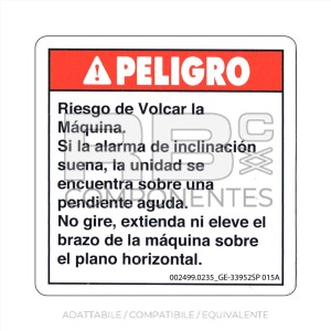 ADESIVO COMPATIBILE REF GE-33952 B SP