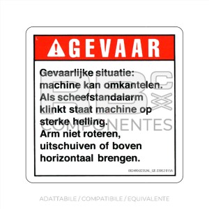 ADESIVO COMPATIBILE REF GE-33952 BGE-33952DU