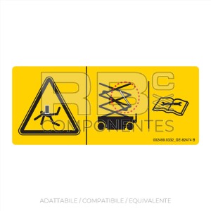 ADESIVO COMPATIBILE REF. GE 82474GT