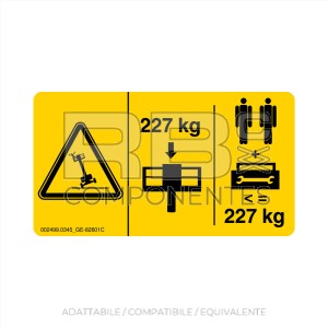 ADESIVO CAPACITÀ MASSIMA COMPATIBILE REF GN 82601