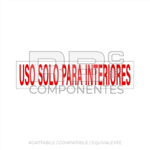 ADESIVO SOLO USO INTERNO 375x90mm (SPAGNOLO)