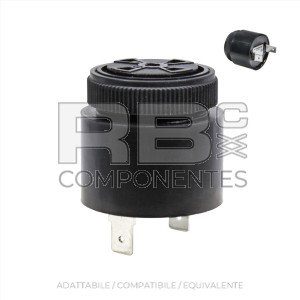 CLACSON/AVVISATORE ACUSTICO 80 DECIBELS 12-24VOLTS