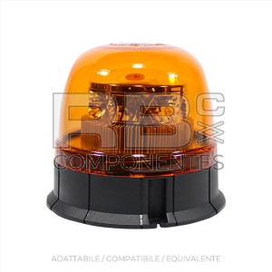 LAMPEGGIANTE GIROFARO FISSO 12/24V LED - DOPPIA FREQUENZA