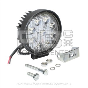 FARO ROTONDO 9LED-27W 10-30V