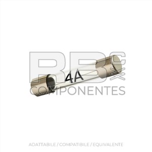 FUSIBILE DI VETRO DI 4 AMP 20MM