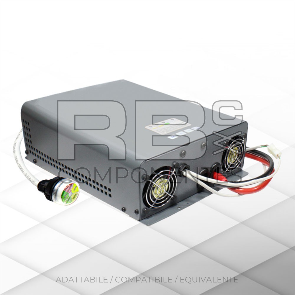 CARICABATTERIE RIPARATO 48V/45AH+LED REMOTO+RELE