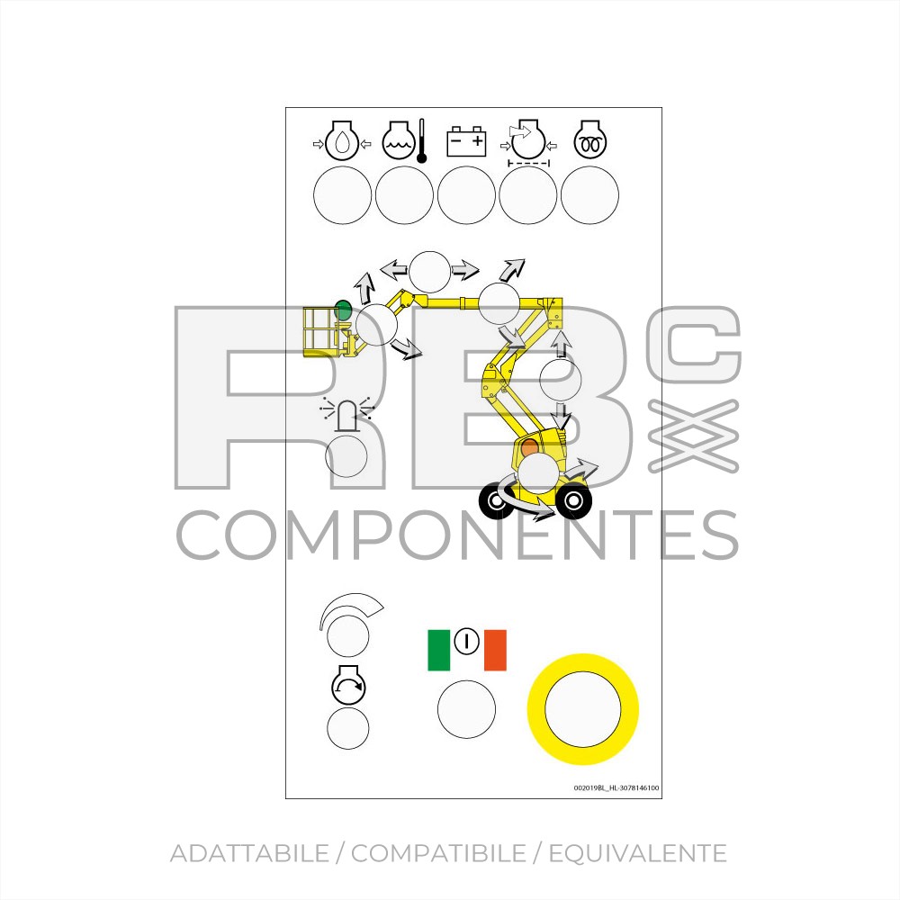 ADES. COMANDI INFER. ARTIC. DIESEL HA12PX-BIANCO