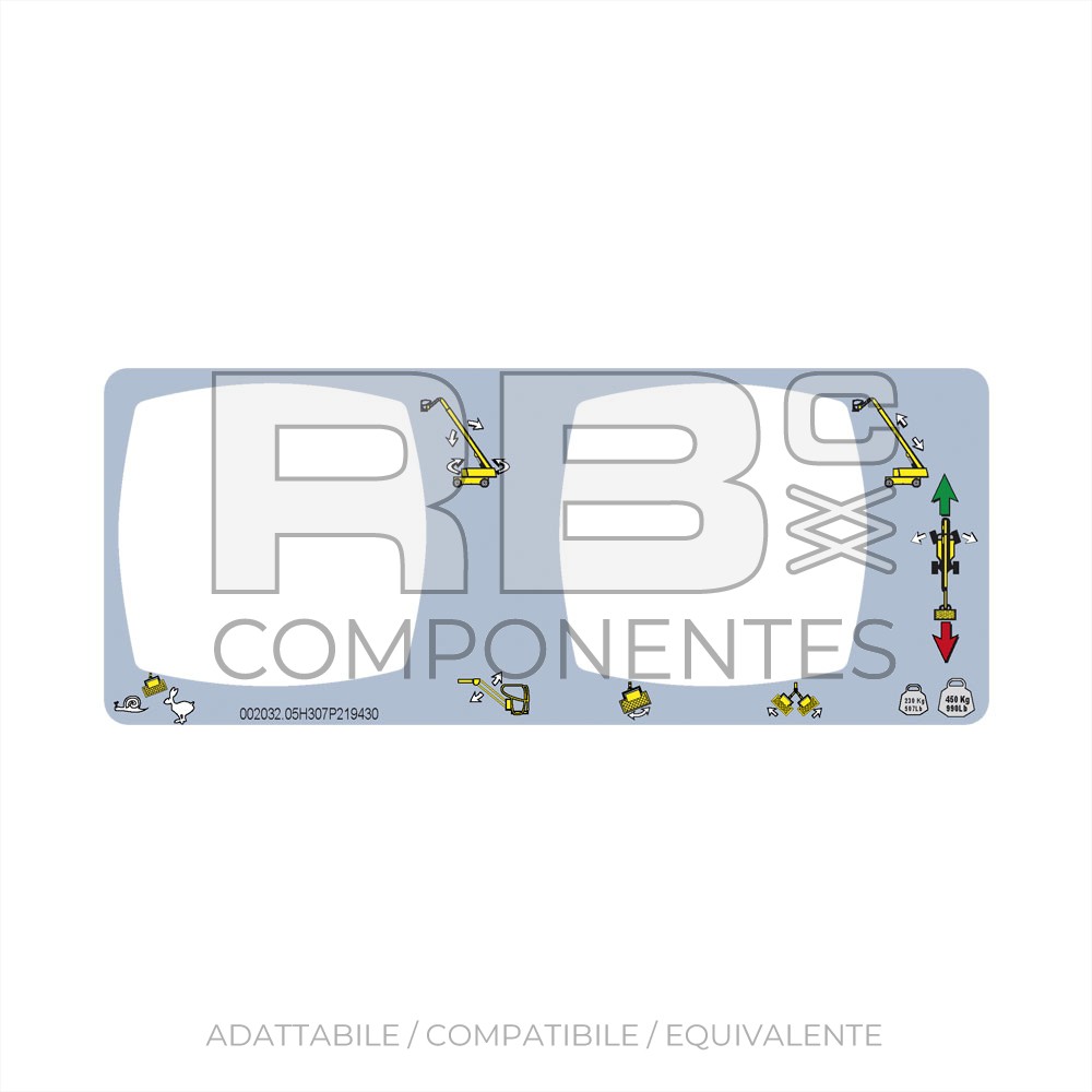 ADESIVO FUNZ SUPER. CENTRALE PER TELESC. H43TPX