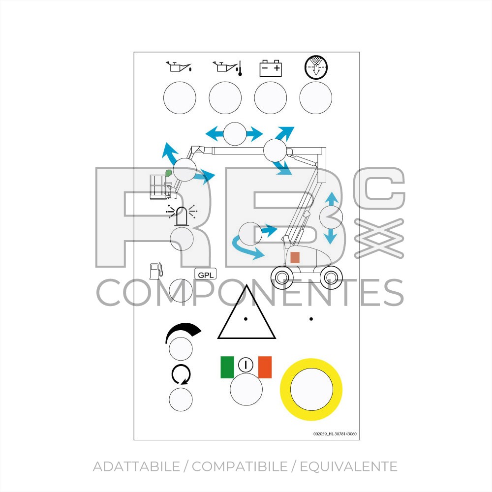 ADES. COMANDI INFERIORI HL 20/26PX