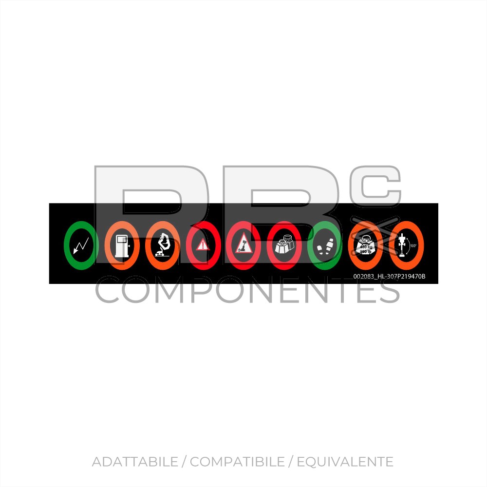 ADH. FUNCION SUP. (VISOR DE ICONOS LUCES) HL-43TPX
