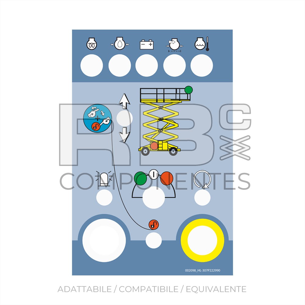 ADESIVO SCATOLA INFERIORE HL-12/15/18SX-SXL