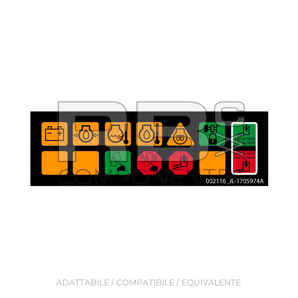 ADH. VISOR DE ICONOS INF. - 1250AJP - 1200/1350SJP - 1500SJ