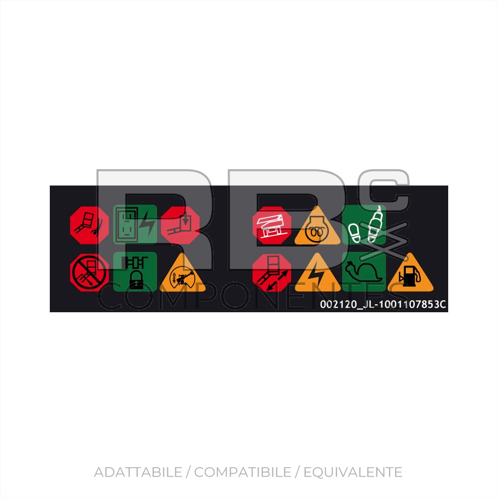 ADESIVO DISPLAY SUPERIORE - 450AJ SERIE II-510A