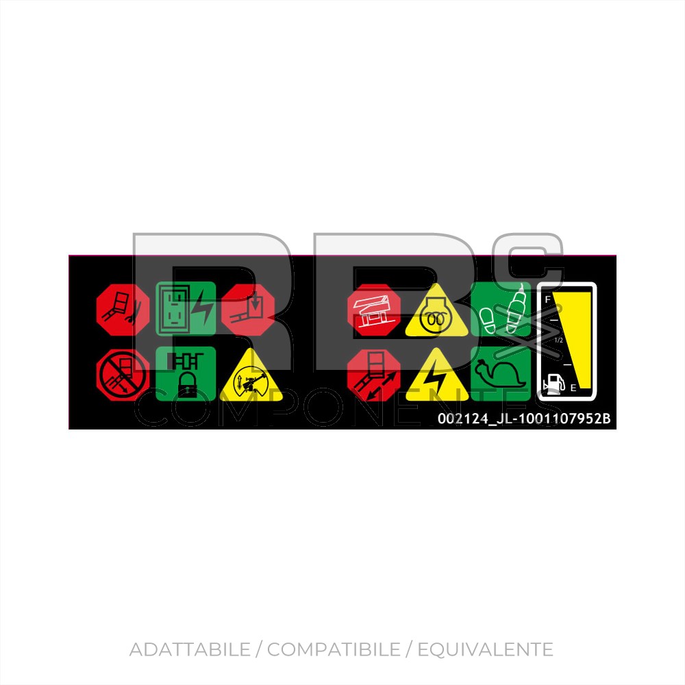 ADH. VISOR DE ICONOS SUP. - 800S - 860SJ