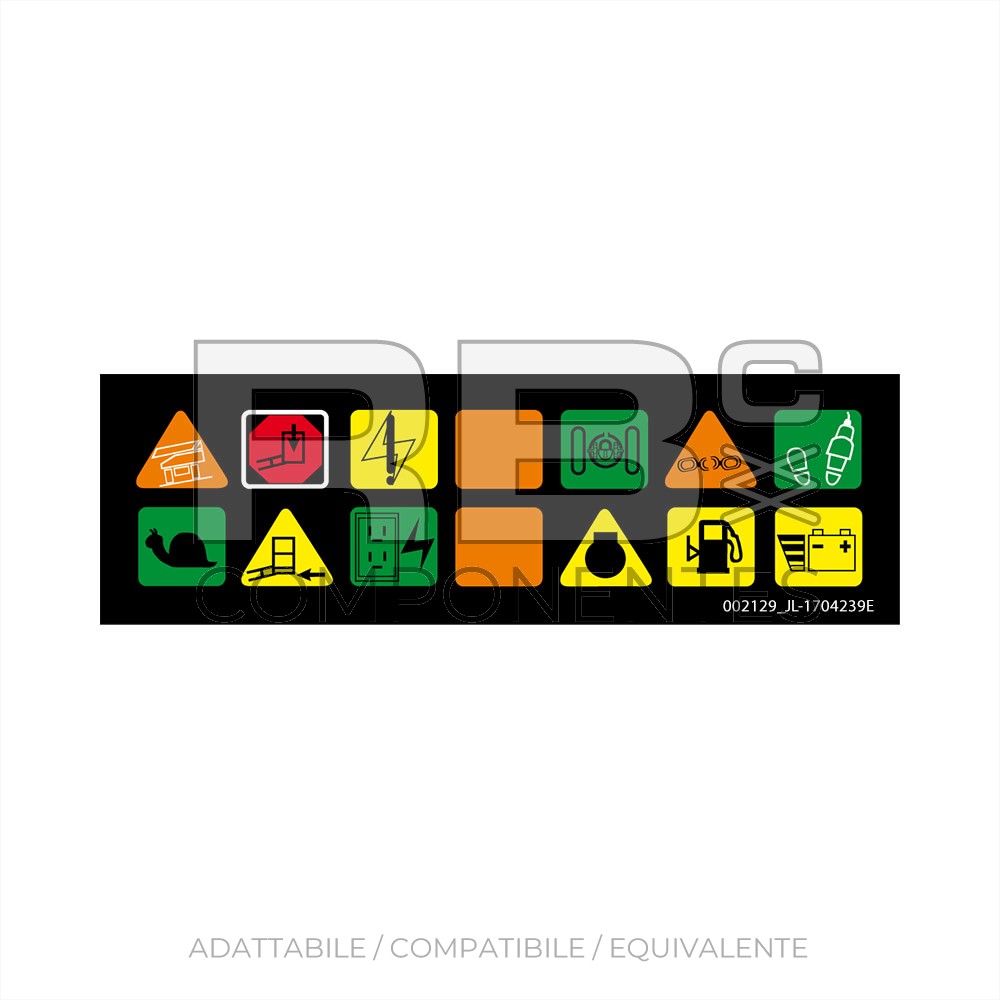ADH. VISOR DE ICONOS SUP. - E/M40A/AJ - E/M45A/AJ