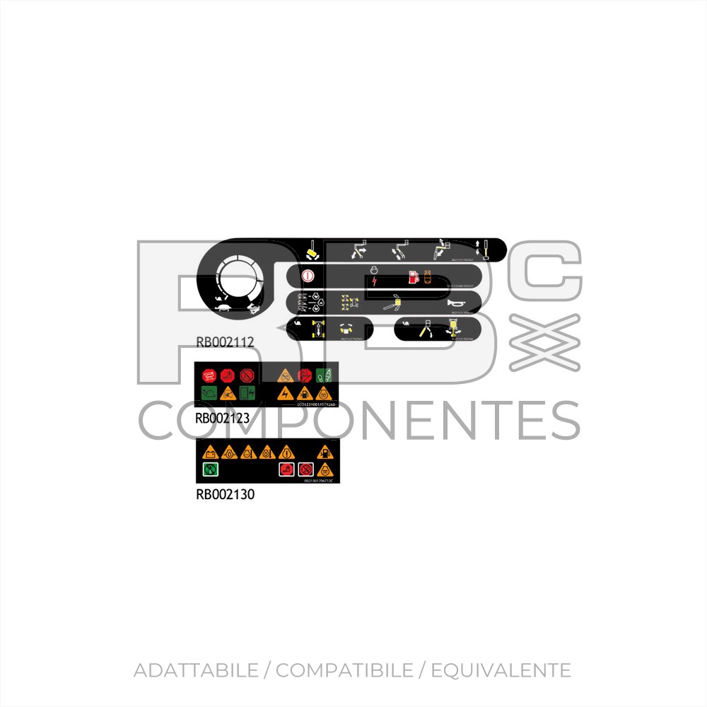 KIT ADESIVI COMPLETO PER JL-800A/AJ (NUOVO)