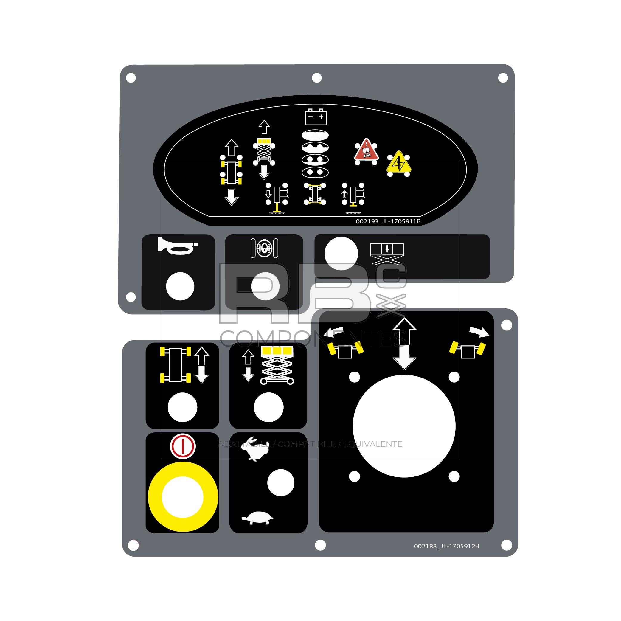 KIT ADHESIVO CAJA SUP AD/CO/EQ JL 2910971