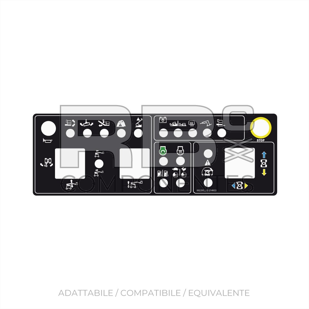 ADESIVO QUADRO SUPERIORE COMPATIBILE GE 214933GT