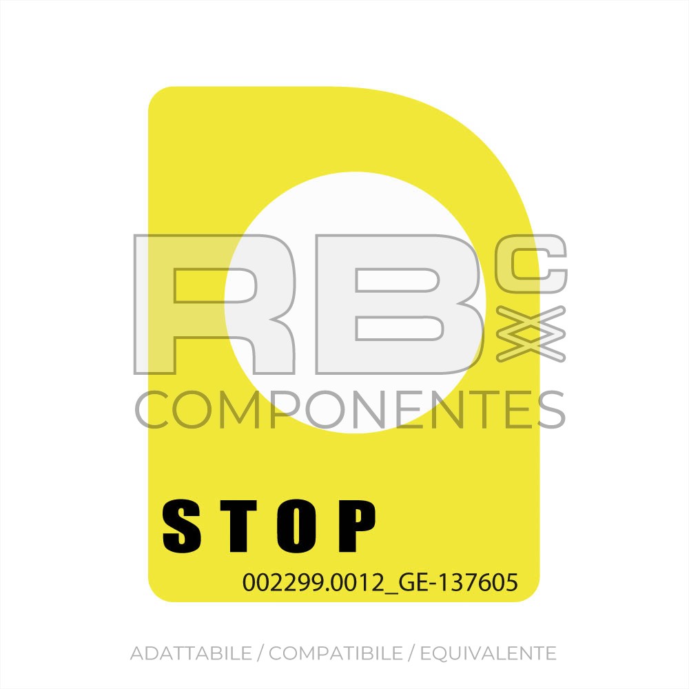 ADESIVO FUNGO EMERGENZA COMPATIBILE REF. GN 137605