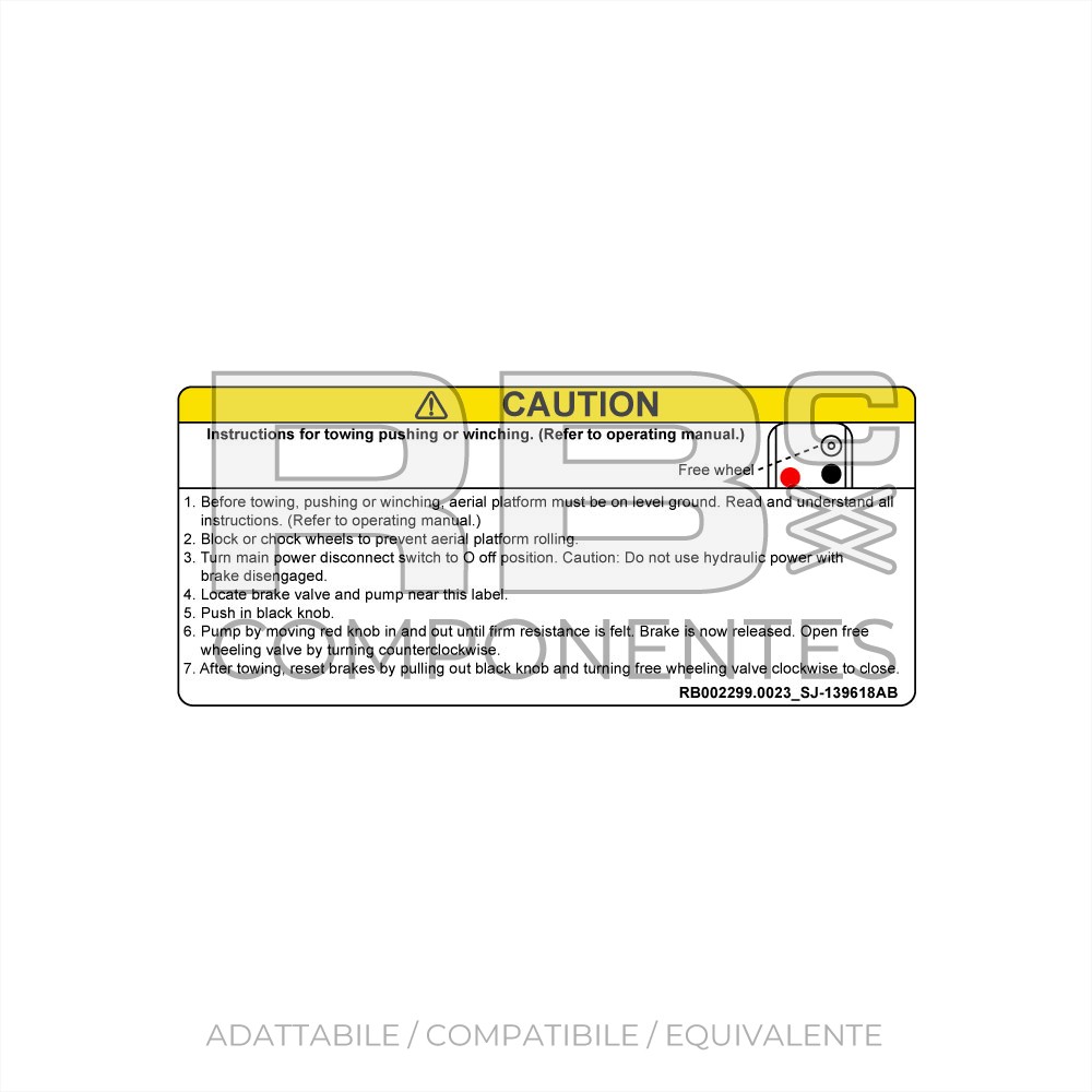 ADHESIVO FRENO MANUAL AD/CO/EQ SJ 139618