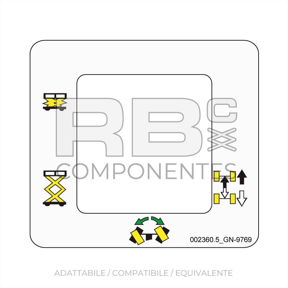 ADH. FUNC. CUAD. SUP. PANEL JOYSTICK GRV-SM3884XT