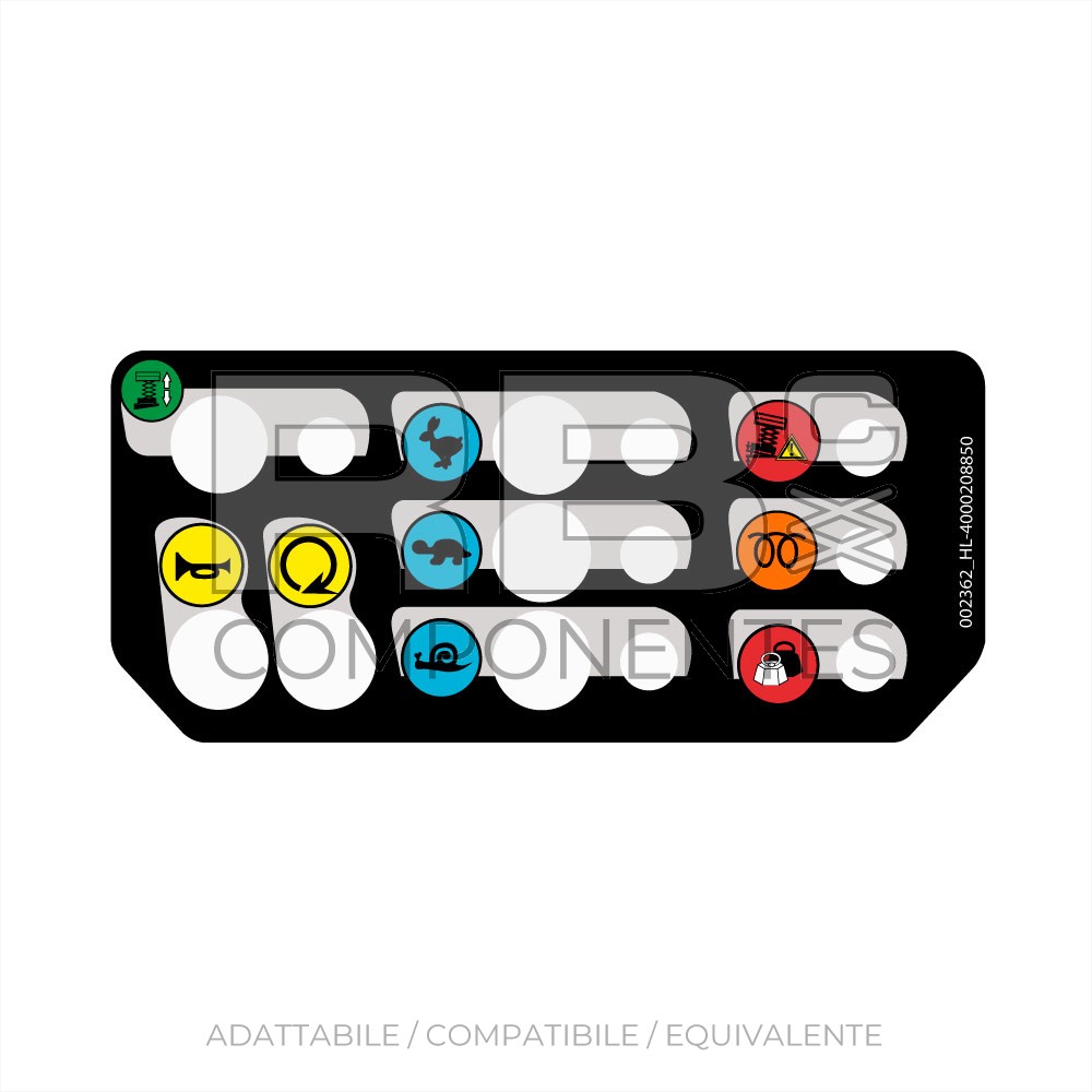 ADESIVO SCATOLA COMANDI SUP HL COMP DX