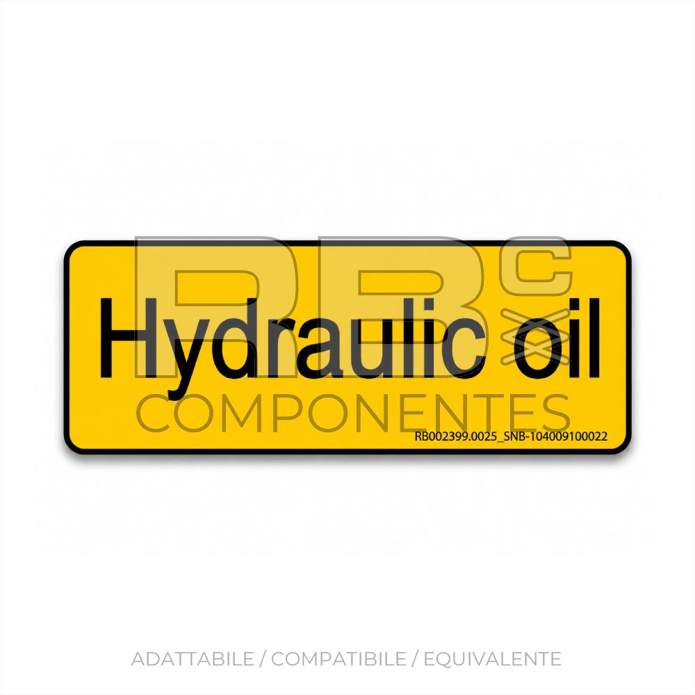 ADH. SNB 104009100022 HIDRAULIC OIL 125x50mm