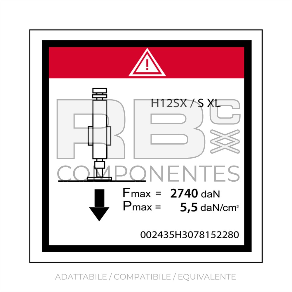 ADES. SFORZO STABILIZZATORE PER 12SXL