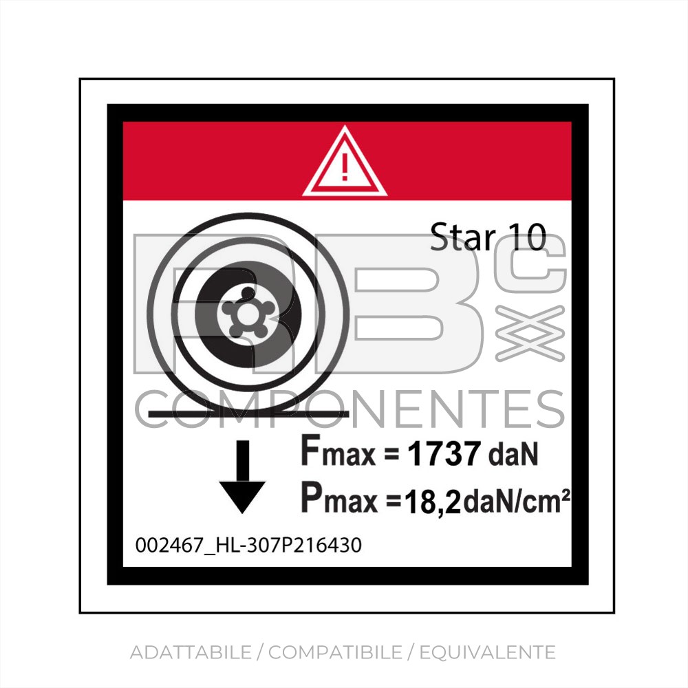 ADH. COMPATIBLE CON LA REF HL  307P21643B
