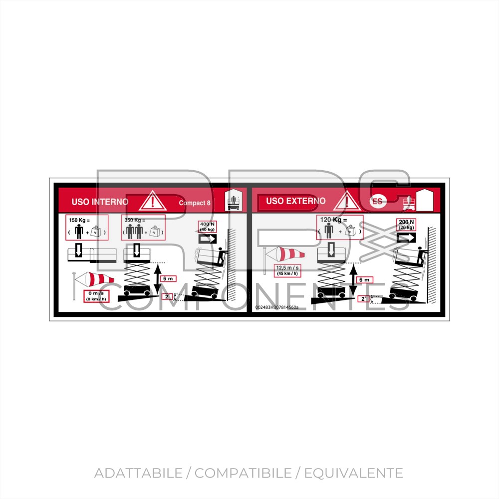 ADH. COMPATIBLE CON LA REF HL  307814560A