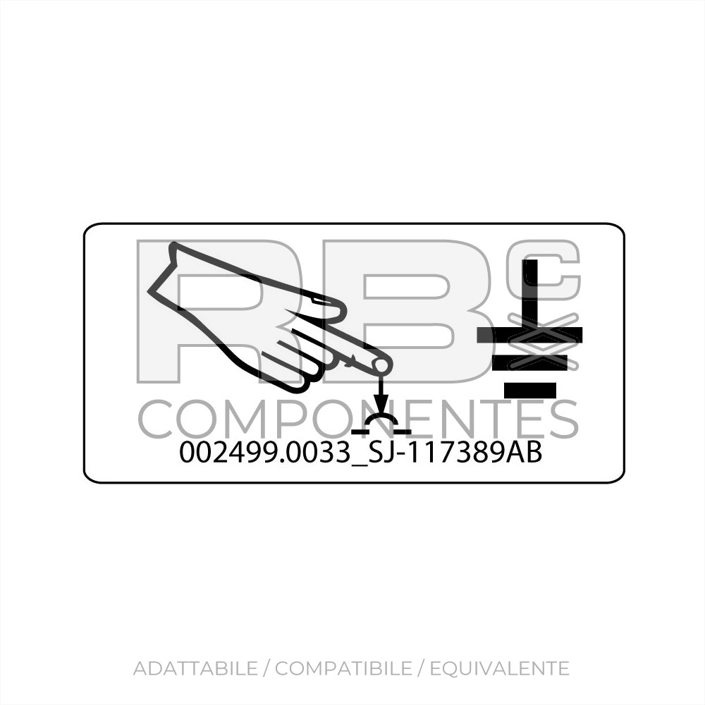ADESIVO COMPATIBILE REF  REF. SJ 117389AB