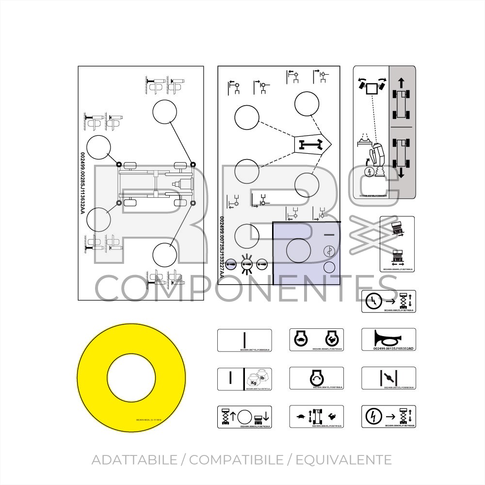 KIT ADHESIVOS CAJA SUPERIOR AD/CO/EQ SJ