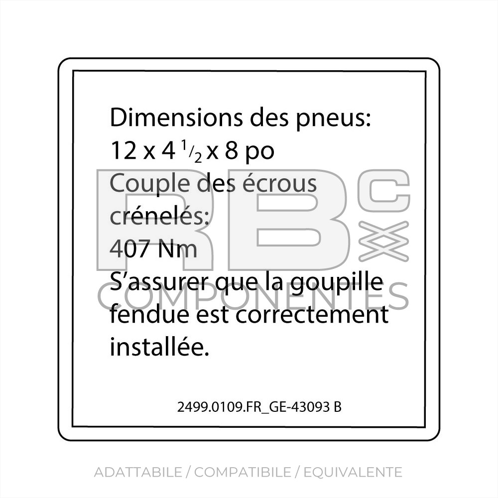 ADESIVO COMPATIBILE REF  REF. SJ 43093FR_B