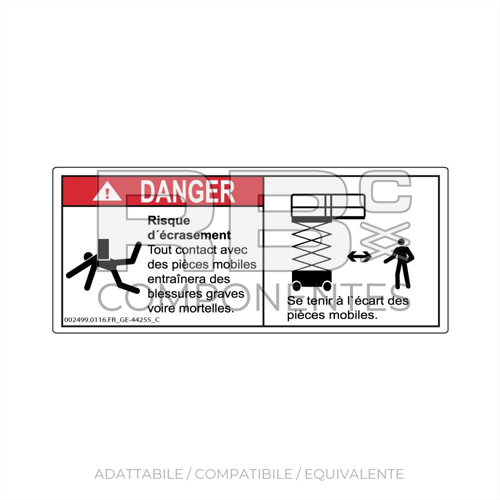 ADESIVO COMPATIBILE REF GE-44255FR_C